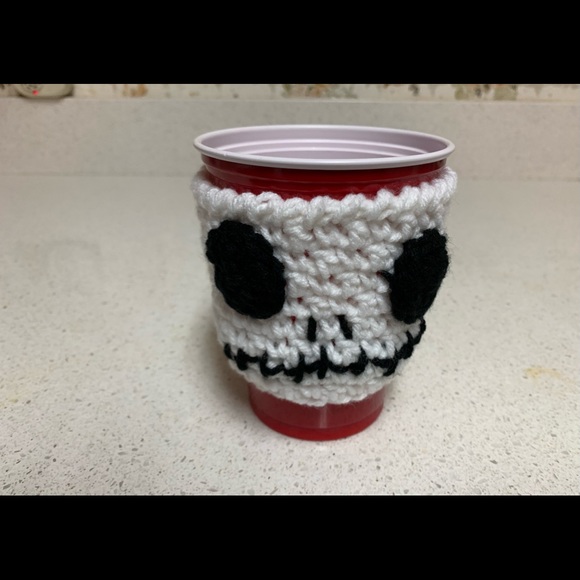 Jack Skeleton New Cup Cozy Handmade Crochet